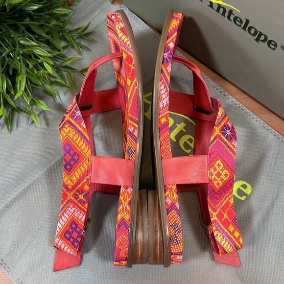 Antelope Rey Leather Toe Post Sandals Size 39 - Picture 7 of 9